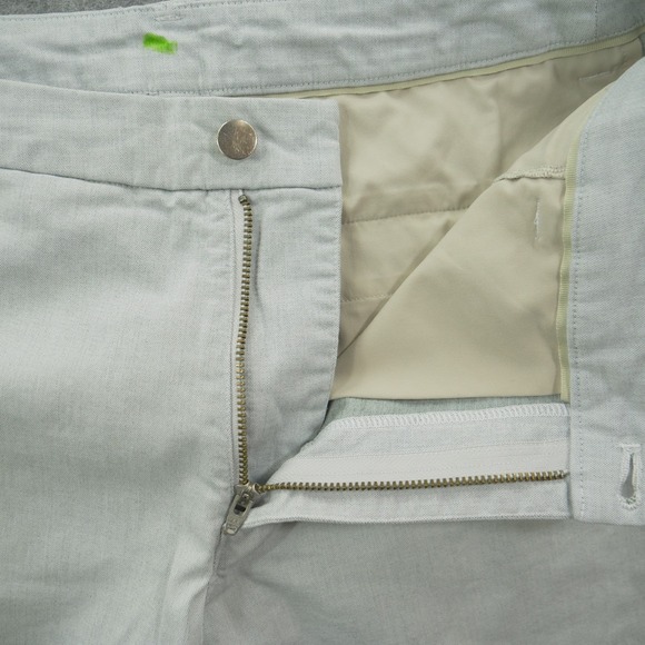 Lululemon Shorts Mens 33 Gray Flat Front Chinos Logo Active 9" - Picture 5 of 10
